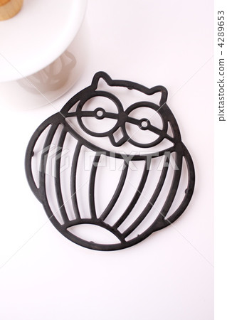 Iron nave bedding with owl and jacquard 4289653