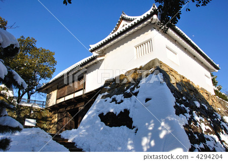 Hikone Castle Drum Tower · Snowscape 4294204
