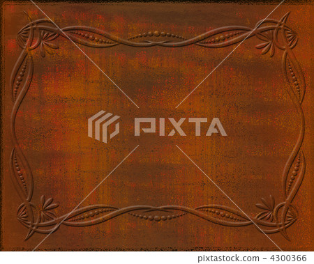 Old frame with rust background 4300366