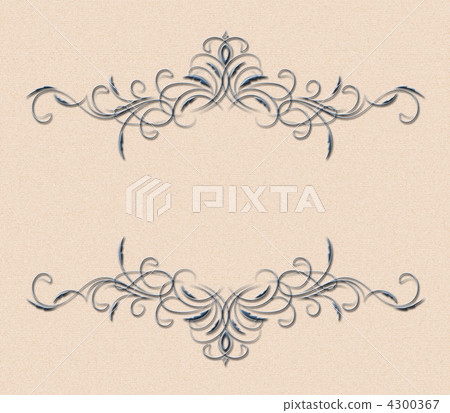 Vintage frame on old textile background 4300367