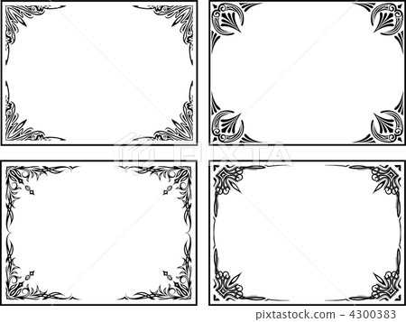 Collection of decorative frames Collection of decorative frames 4300383