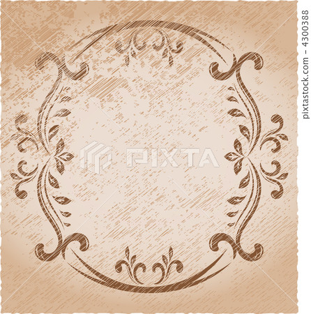 Vintage oval frame 4300388