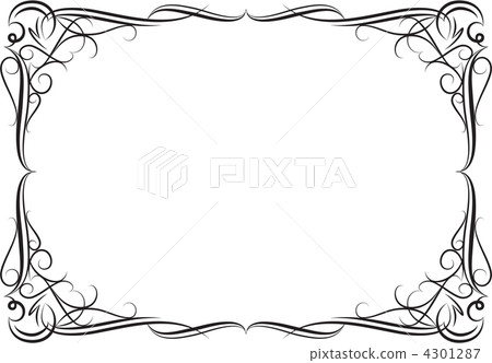 Elegant decorative frame. - Stock Illustration [4301287] - PIXTA