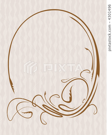 Vintage oval frame Vintage oval frame 4301496