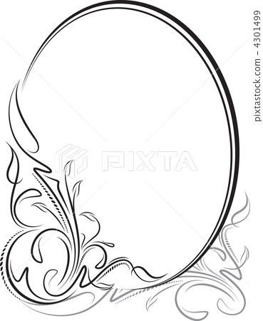 Vintage oval frame Vintage oval frame 4301499