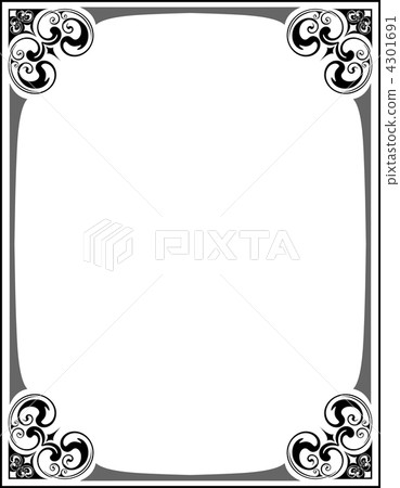 Elegant decorative frame. Elegant decorative frame. 4301691