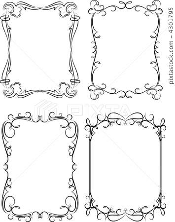 Collection of decorative frames Collection of decorative frames 4301795