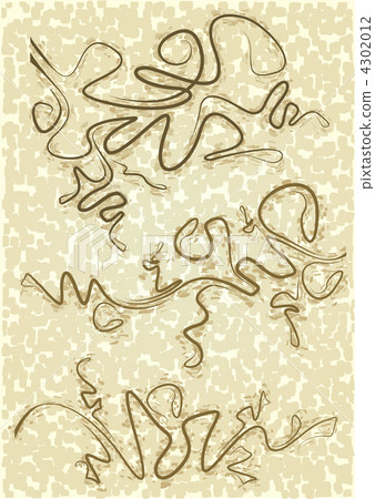 set of 3 decorative branches on shabby background set of 3 decorative branches on shabby background 4302012