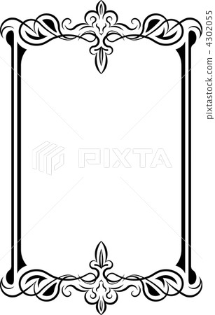 Retro-styled frame. Retro-styled frame. 4302055