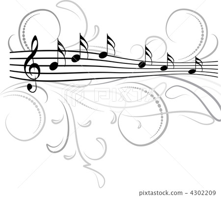 Music notes for your design. 4302209