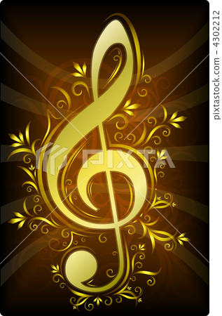 Treble clef for your design. 4302212