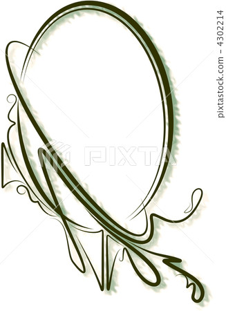 Elegant oval frame 4302214