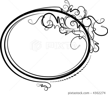 Vintage oval frame Vintage oval frame 4302274