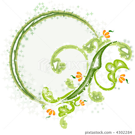 Elegant oval frame with flower Elegant oval frame with flower 4302284