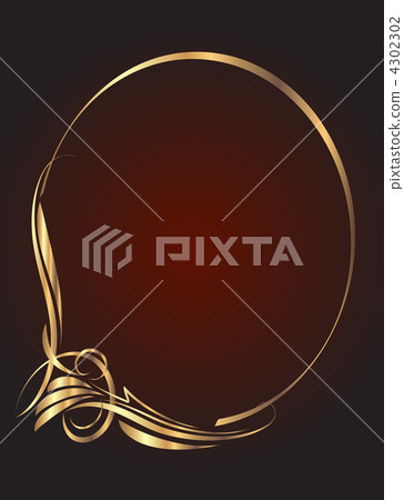 Decorative oval frame 4302302