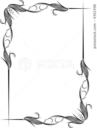 Elegant decorative frame. Elegant decorative frame. 4302496