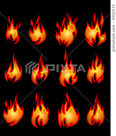 Collection of fires. Collection of fires. 4302515