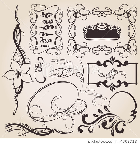 set of design elements 4302728