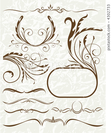 set of design elements - Stock Illustration [4302733] - PIXTA