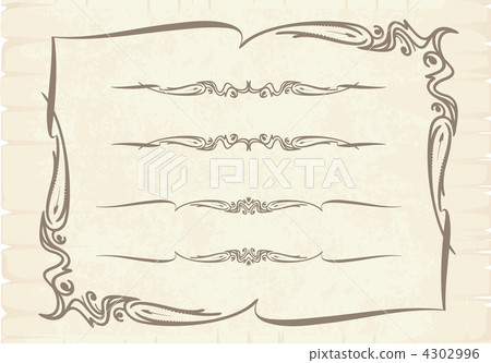 Vintage frames for text - Stock Illustration [4302996] - PIXTA