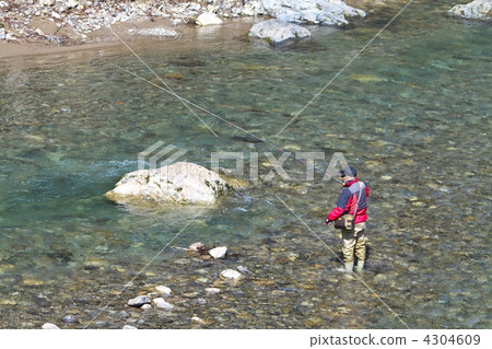 Mountain stream fishing Mountain stream fishing 4304609