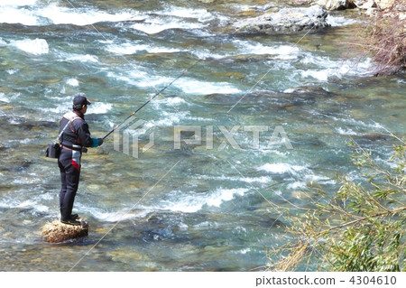 Mountain stream fishing 4304610
