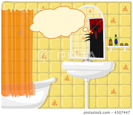 Vector illustration of bathroom monster 4307447