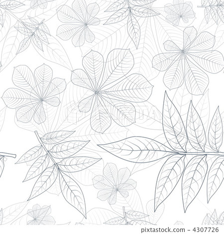 Leafs Silhouette Seamless Pattern Leafs Silhouette Seamless Pattern 4307726