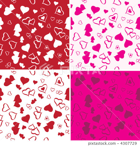 Seamless Love Background Set 4307729