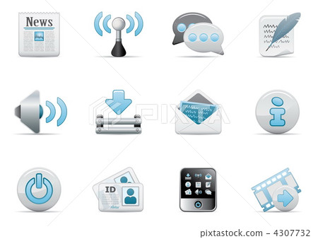 Web Blog Icon Set Web Blog Icon Set 4307732