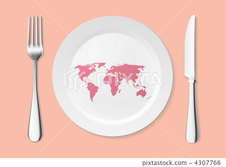 World on the plate World on the plate 4307766