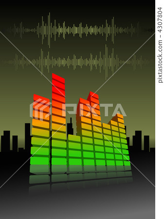 Vector illustration of an equalizer bar 4307804