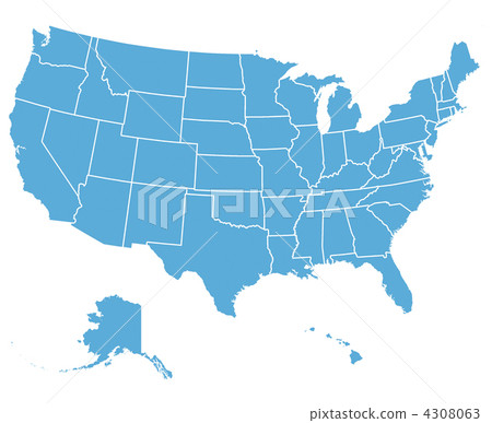 United States Vector Map 4308063