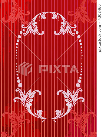 Vector illustration of a red abstract floral frame Vector illustration of a red abstract floral frame 4308460