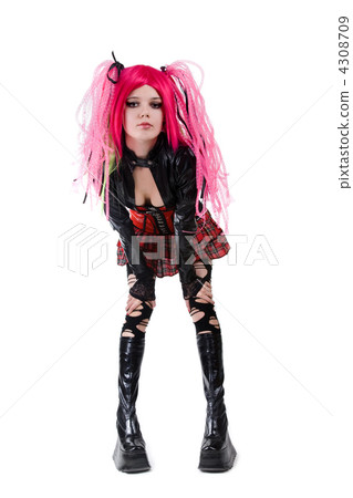 Attractive cyber gothic girl 4308709