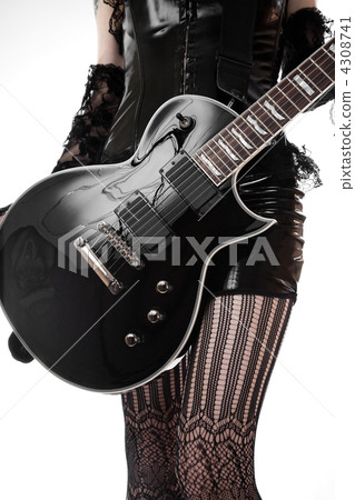 Close-up of girl with guitar 4308741