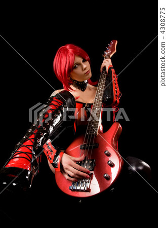 Sexy guitar player 4308775