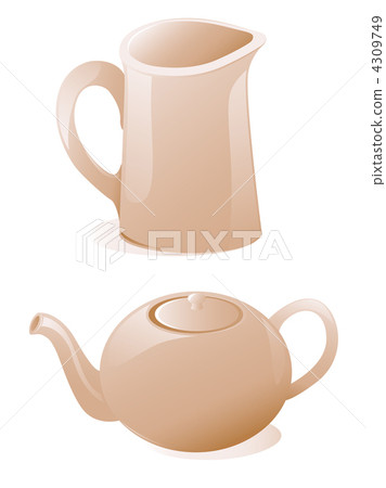 Teapot and milk jug 4309749