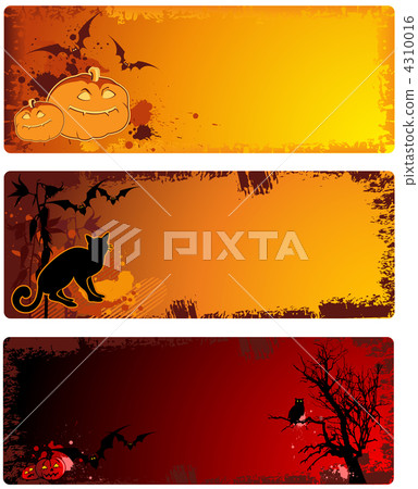 Grunge  Halloween banners 4310016