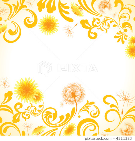 矢量圖 蒲公英 花朵 4311383