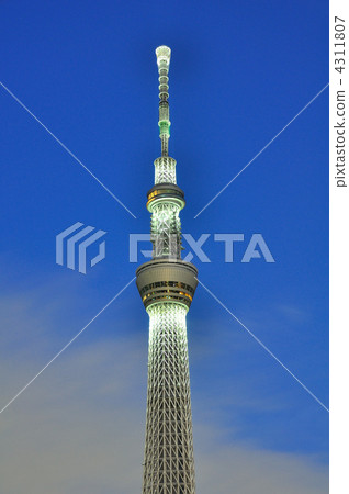 Light up of the sky tree 4311807