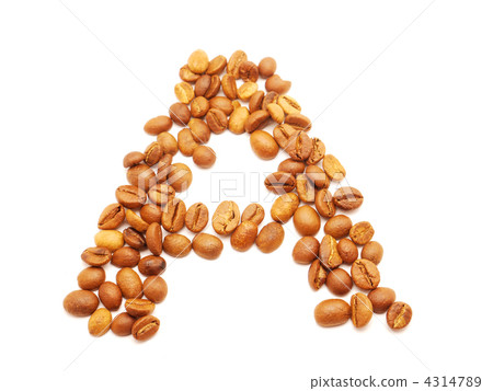 letters of alphabet made of coffee beans letters of alphabet made of coffee beans 4314789