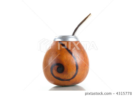 Argentinean Calabash cup with Bombilla Argentinean Calabash cup with Bombilla 4315778