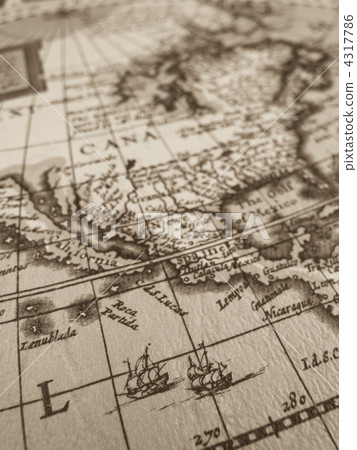 舊地圖日本和東亞 4317786