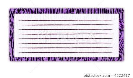 斑馬模式備忘錄模板紫色 4322417