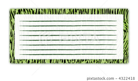 斑馬筆記備忘錄模板綠色 4322418