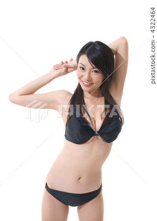 游泳衣的一個少婦 4322464