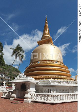 Buddhist dagoba (stupa) in Golden Temple, Dambulla, Sri Lanka 4324216
