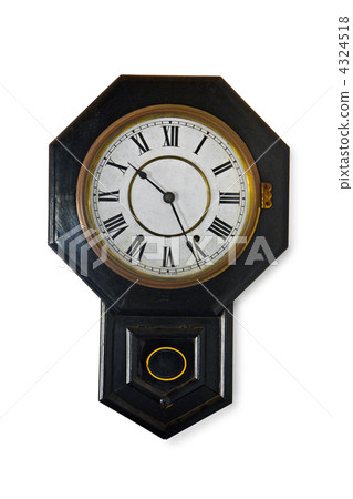 Wall clock isolkated 4324518