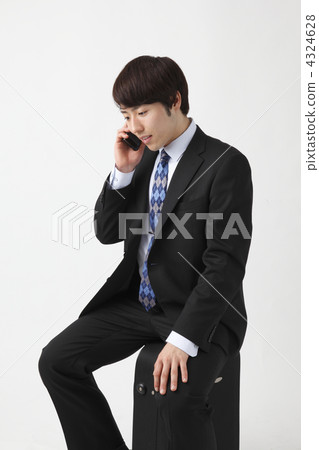 business trip, business man, travel bag 4324628